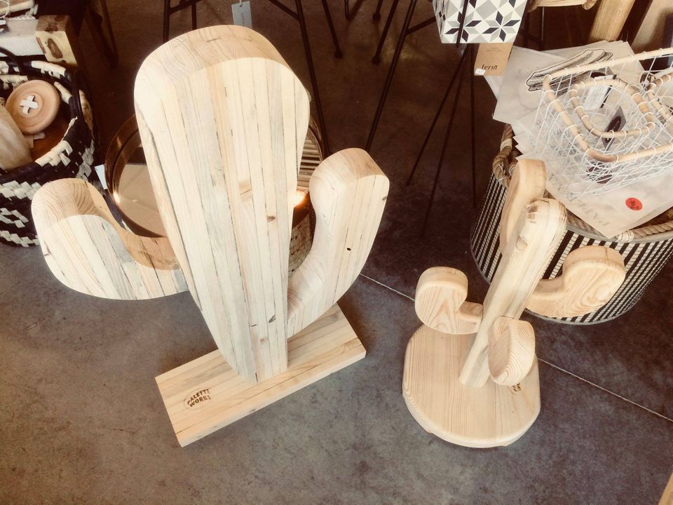 Cactus en palettes recyclées décoration Toulon